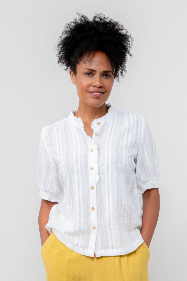 Ceris Organic Textured Cotton Blouse